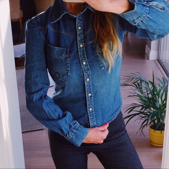 Levi’s Western Tailored Snap Button Up Shirt - Picture 2 of 8